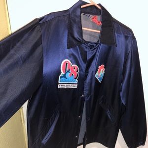 Ebbets field x Pink Dolphin satin jacket XXL